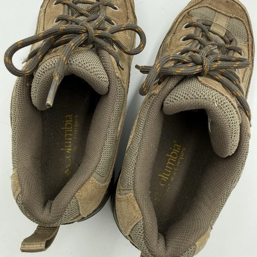 Columbia Rock Peak III Shoes Mens 8 Hiking Low Top Lace Up Trail Outdoors Brown